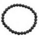 Bracelet Howlite noire - boules 6mm