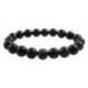 Bracelet Howlite noire - boules 10mm