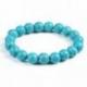 Bracelet Turquoise (Howlite bleue) - boules 10mm