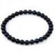 Bracelet Onyx / Agate noire - boules 6mm