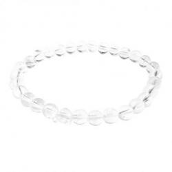 Bracelet Cristal de Roche  - boules 6mm