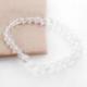 Bracelet Cristal de Roche  - boules 6mm