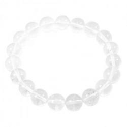 Bracelet Cristal de Roche - boules 10mm