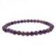 Bracelet Améthyste - boules 6mm