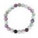 Bracelet Fluorite multicolore - boules 8mm