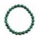 Bracelet en Malachite du Congo AAA - boules 8mm