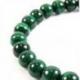 Bracelet en Malachite du Congo AAA - boules 8mm