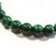 Bracelet en Malachite du Congo AAA - boules 8mm