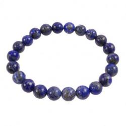Bracelet en Lapis Lazuli d'Afghanistan AAA - boules 8mm