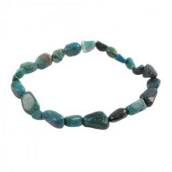 Bracelet Chrysocolle AAA - mini pierres roulées