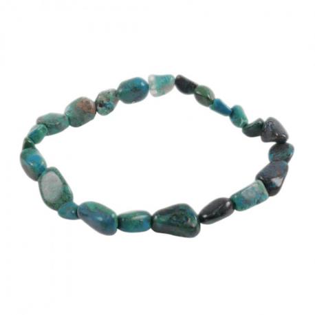 Bracelet Chrysocolle AAA - mini pierres roulées