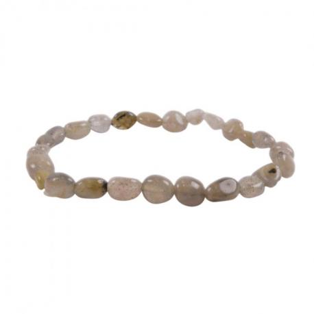Bracelet Labradorite de Madagascar AAA - mini pierres roulées