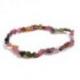 Bracelet Tourmaline Melon d'eau AAA - mini pierres roulées