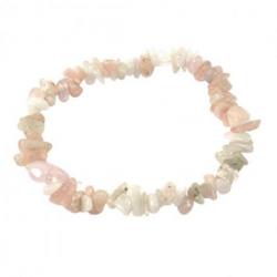 Bracelet baroque Quartz rose - perles moyennes