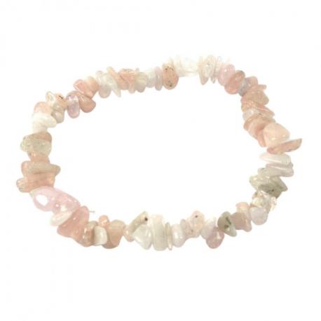 Bracelet baroque Quartz rose - perles moyennes Bracelet baroque Quartz rose - perles moyennes