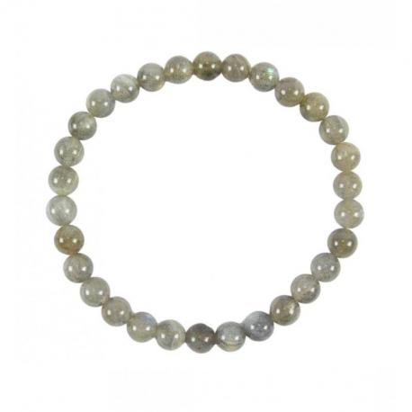 Bracelet en Labradorite de Madagascar AAA - boules 6mm Bracelet en Labradorite de Madagascar AAA - boules 6mm