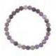 Bracelet en Lépidolite AAA - boules 6mm