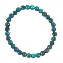 Bracelet en Apatite Bleue AAA - boules 6mm