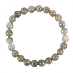 Bracelet en Labradorite de Madagascar AAA - boules 8mm