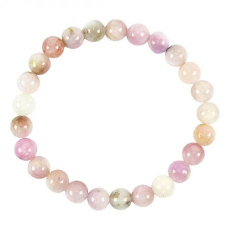 Bracelet en Kunzite AAA - boules 8mm Bracelet en Kunzite AAA - boules 8mm