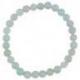 Bracelet Aigue Marine AAA - boules 6mm