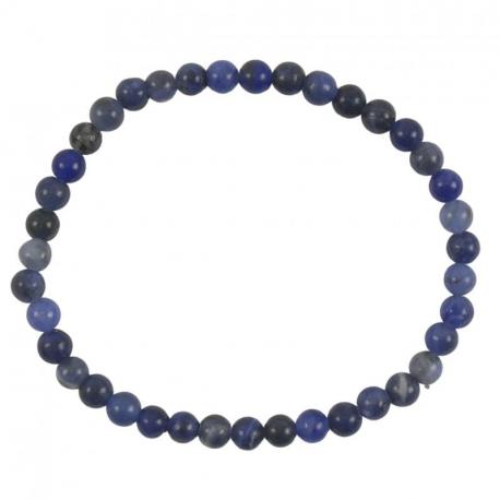 Bracelet en Sodalite AAA - boules 4mm Bracelet en Sodalite AAA - boules 4mm
