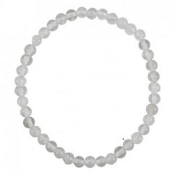Bracelet en Cristal de roche | Boules 4mm