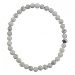 Bracelet Howlite grade A - boules 4mm