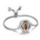 Bracelet Diffuseur de Parfum Modèle Ailes d'Ange argent - L'aromathérapie par les bijoux