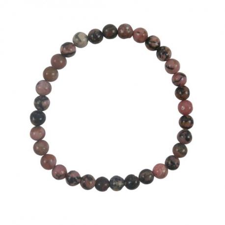 Bracelet Rhodonite naturelle - boules 6mm