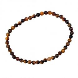 Bracelet œil de Tigre naturel | Boules 4mm