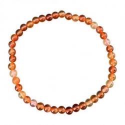 Bracelet Cornaline AAA - boules 4mm