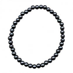 Bracelet Hématite - boules 4mm