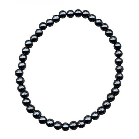 Bracelet Hématite - boules 4mm Bracelet Hématite - boules 4mm