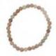 Bracelet Pierre de lune adulaire naturelle - boules 5,5mm