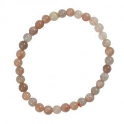 Bracelet Pierre de lune adulaire naturelle - boules 5,5mm