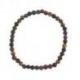 Bracelet œil de Tigre naturel "Les 3 Yeux" (tigre, taureau, faucon) - boules 4mm
