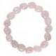 Bracelet Quartz Rose AAA - pierres roulées 10mm
