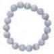 Bracelet en Calcédoine Bleue - boules 10mm