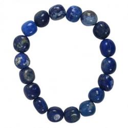Bracelet Lapis Lazuli AB - pierres roulées 10mm