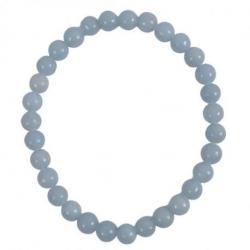 Bracelet Angélite grade A - boules 6mm