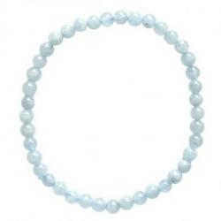 Bracelet Aigue-Marine grade A - boules 4mm