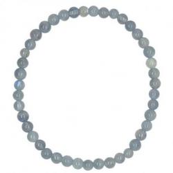 Bracelet Labradorite de Madagascar grade A - boules 4mm