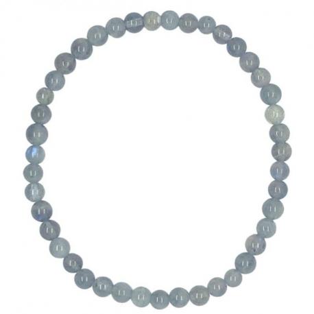 Bracelet Labradorite de Madagascar grade A - boules 4mm Bracelet Labradorite de Madagascar grade A - boules 4mm