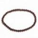Bracelet Grenat rouge grade A - boules 4mm