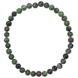 Bracelet Rubis Zoïsite grade A - boules 4mm