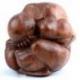 Yogi en bois massif sculpté main 15cm