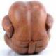 Yogi en bois massif sculpté main 15cm