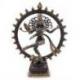 Statuette Shiva Nataraja en laiton 35cm. Artisanat asiatique.