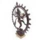 Statuette Shiva Nataraja en laiton 35cm. Artisanat asiatique.
